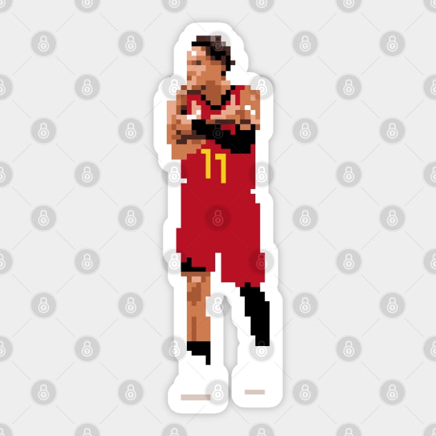 Trae Young Pixel Freeze Sticker by qiangdade